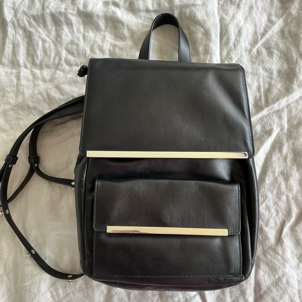 Diesel black gold calfskin backpack NEW